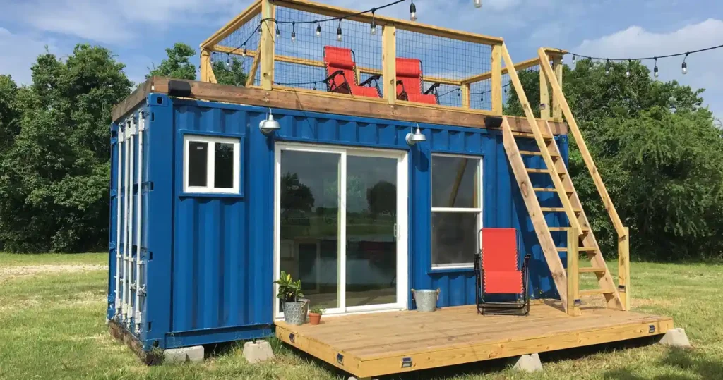 Blue container home