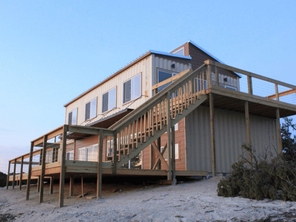two story container home