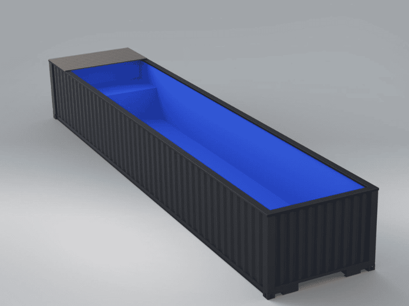 40ft container pool