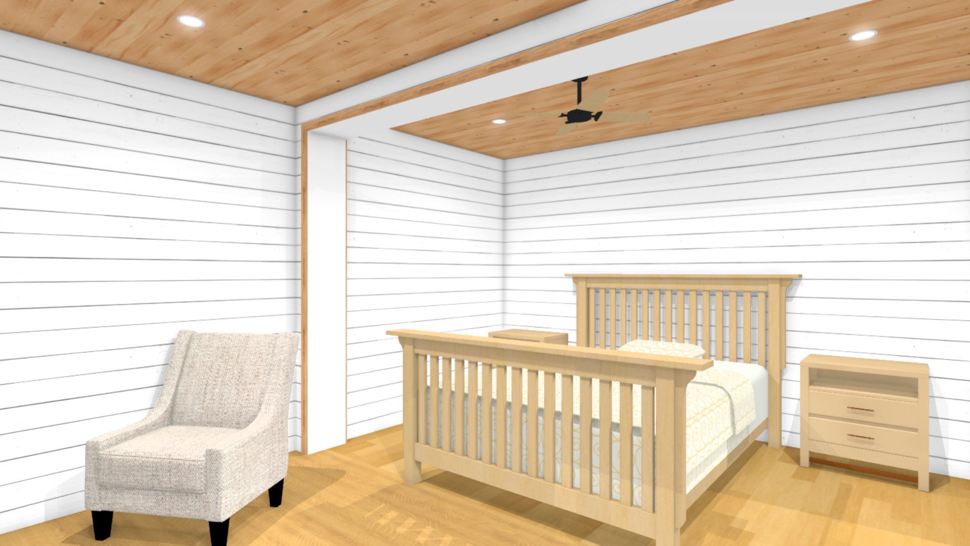 full view of the bed room