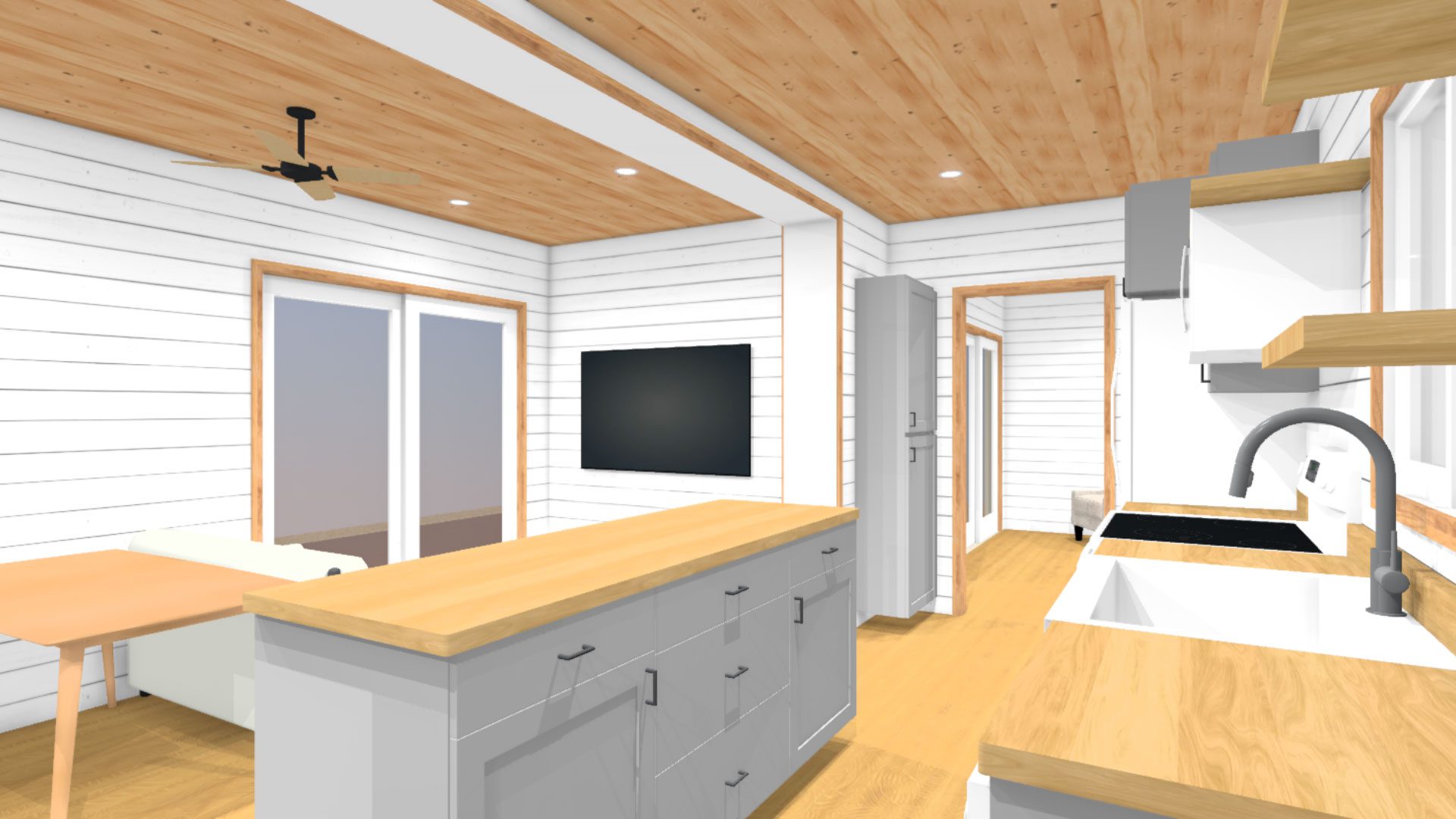 full view of the living room