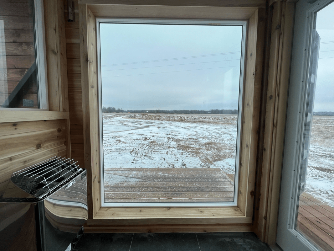 view outside the home made of container
