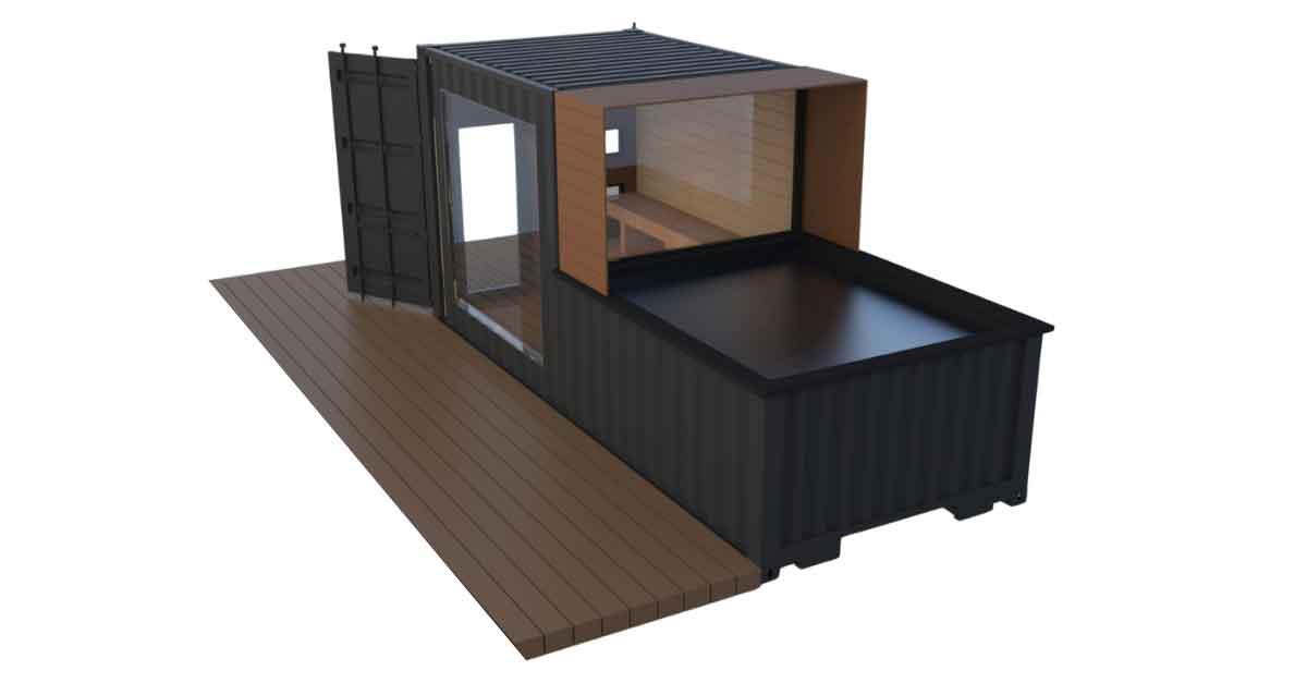 plan of container home